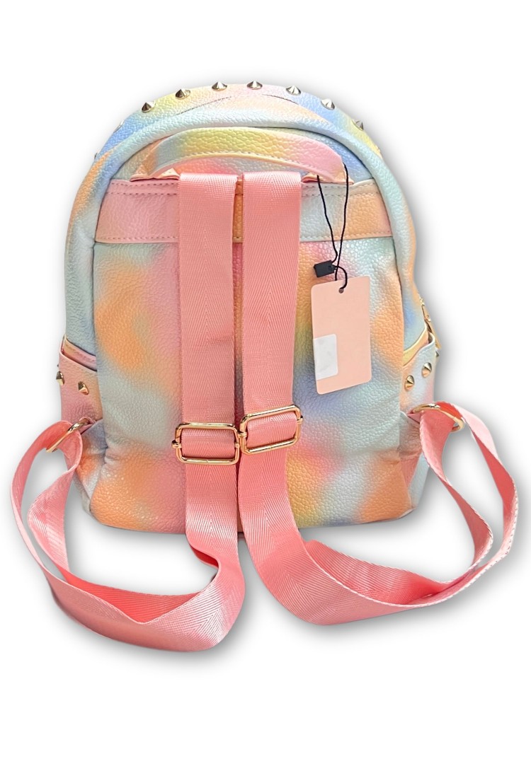 Multicolored Backpack With Metallic Decoration 522121
