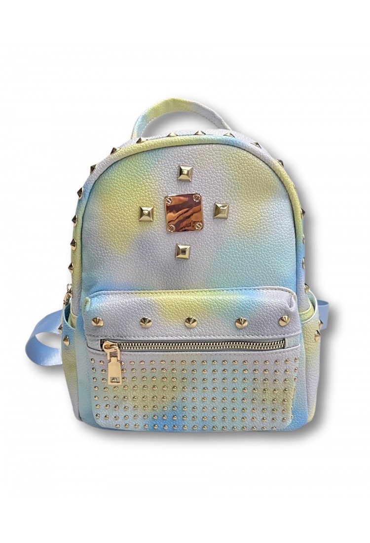 Multicolored Backpack With Metallic Decoration 522121