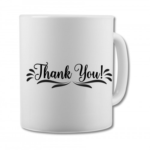 White Mug Thank You CPE754