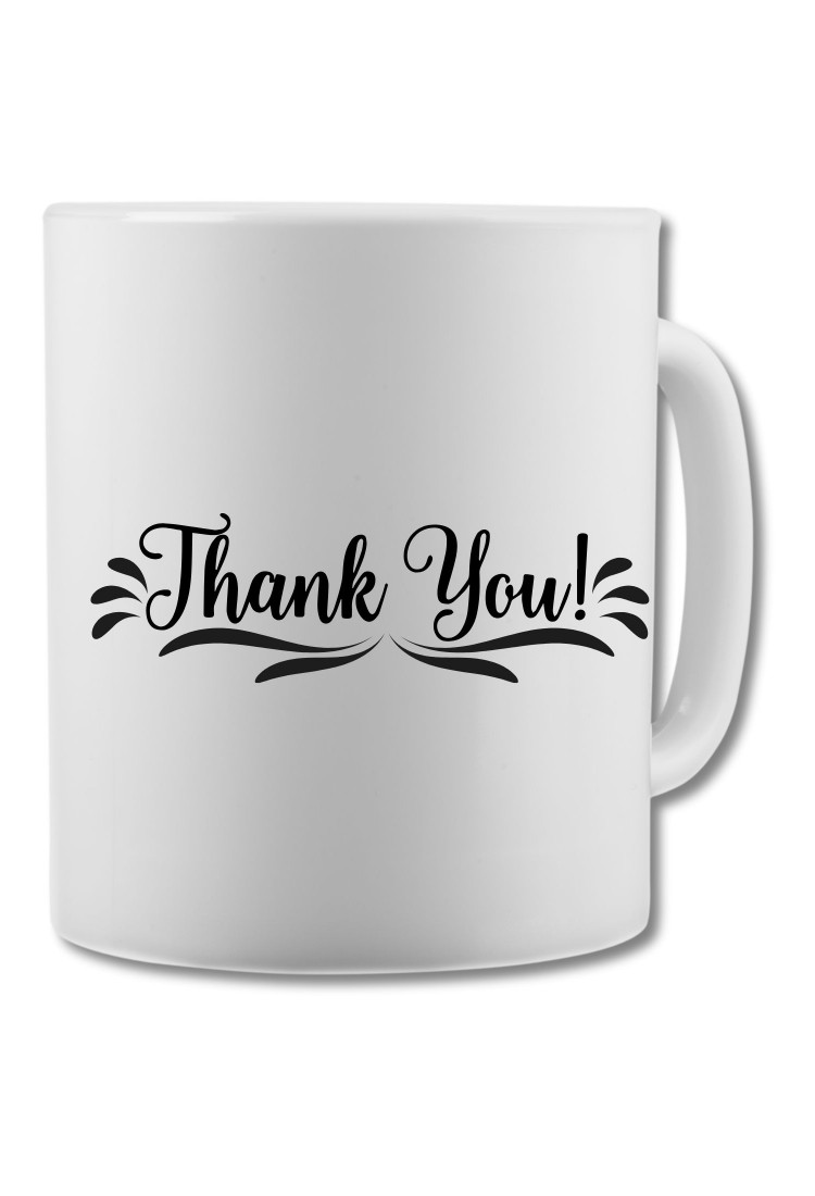 White Mug Thank You CPE754