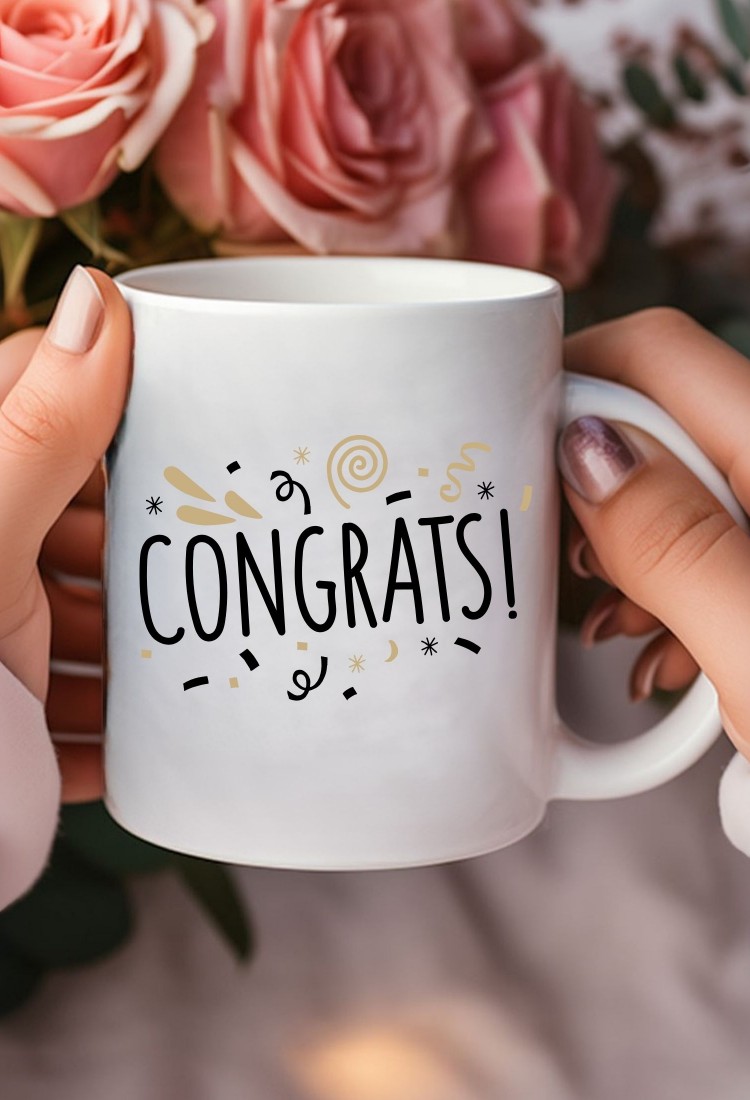 Congratulations White Mug CPE756