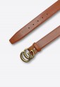 Brown Belt with Gold Buckle BLW230