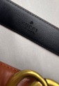 Brown Belt with Gold Buckle BLW230