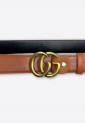Brown Belt with Gold Buckle BLW230 Brown Belt with Gold Buckle BLW230