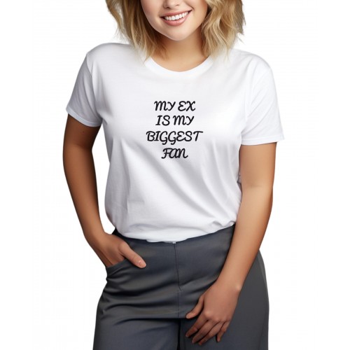 Γυναικεία Κοντομάνικη Μπούζα "My Ex Is My Biggest Fan" WTP851
