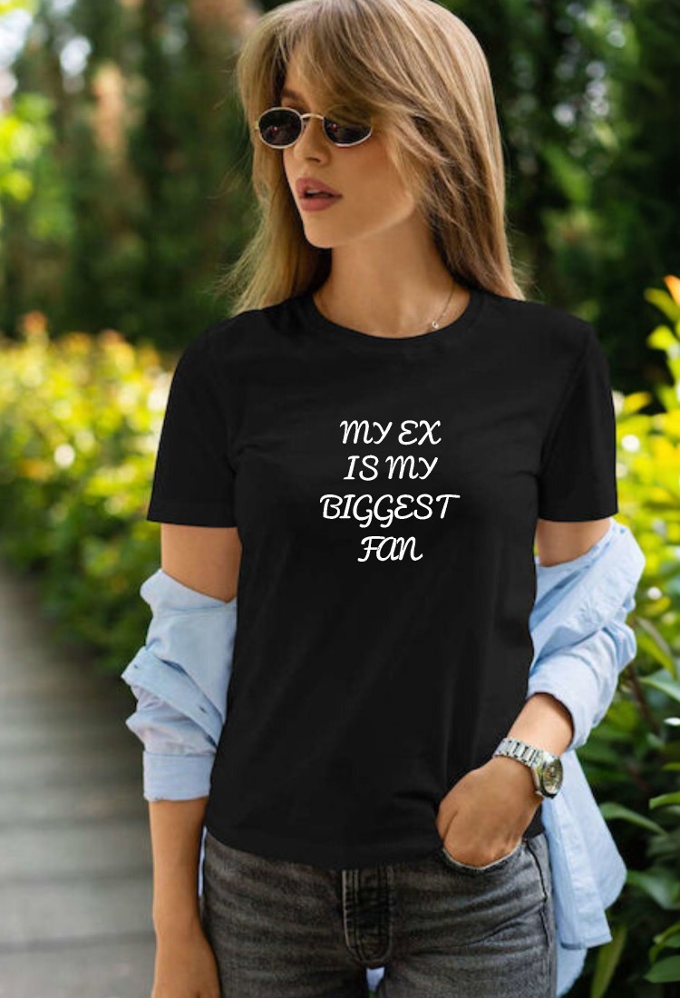 Γυναικεία Κοντομάνικη Μπούζα "My Ex Is My Biggest Fan" WTP851 Γυναικεία Κοντομάνικη Μπούζα "My Ex Is My Biggest Fan" WTP851