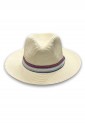 Straw Hat With Striped Ribbon 525254 Straw Hat With Striped Ribbon 525254