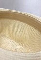 Straw Hat With Striped Ribbon 525254