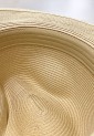 Straw Hat With Striped Ribbon 525254