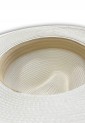 Straw Hat With Striped Ribbon 525254