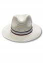 Straw Hat With Striped Ribbon 525254 Straw Hat With Striped Ribbon 525254