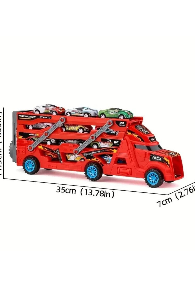 Truck With 6 Cars 525644 