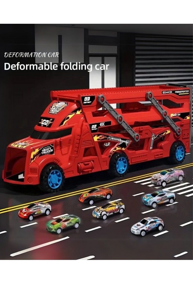 Truck With 6 Cars 525644 