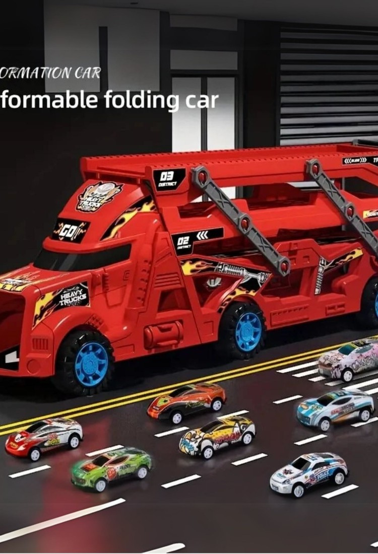 Truck With 6 Cars 525644 