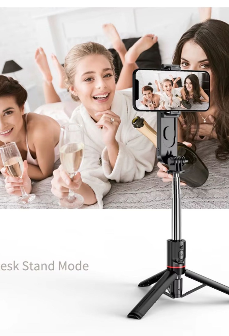Wireless Tripod Selfie Stick With LED Light for Smartphone 525539