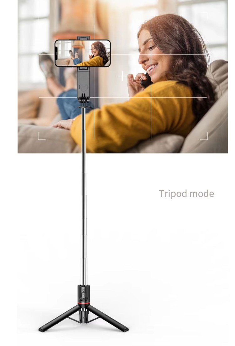 Wireless Tripod Selfie Stick With LED Light for Smartphone 525539