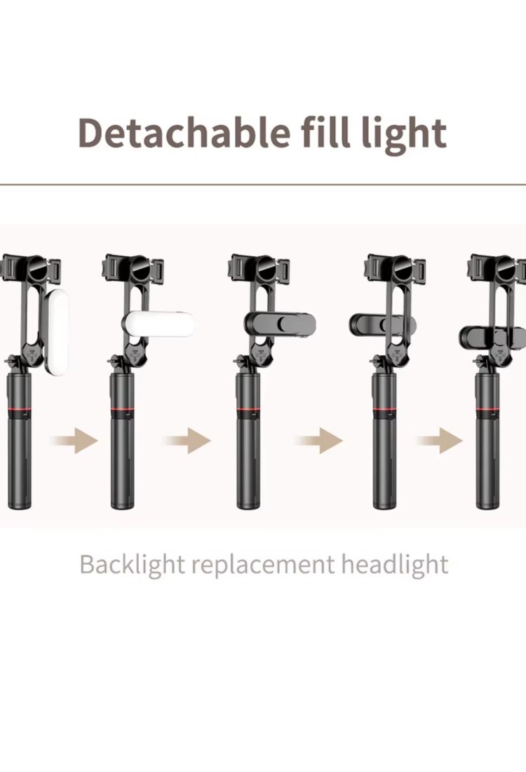 Wireless Tripod Selfie Stick With LED Light for Smartphone 525539