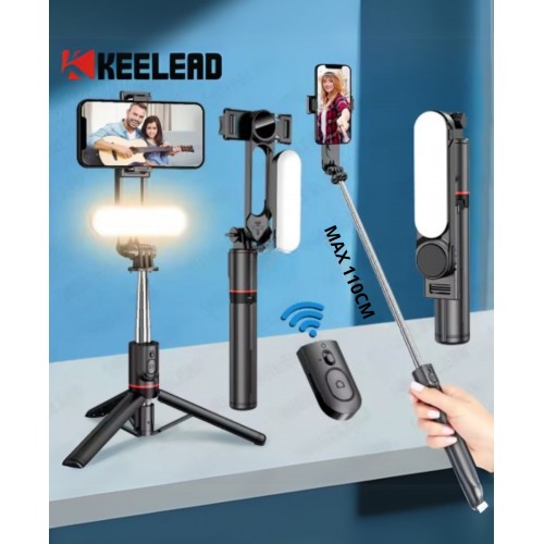 Τρίποδο Selfie Stick Bluetooth Με Φως LED για Smartphone 525539