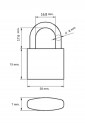 Padlock Small 30mm 525560