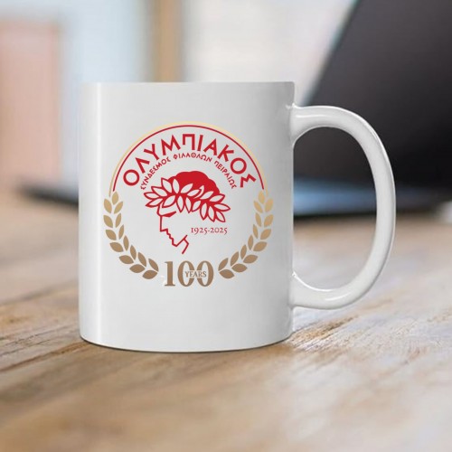 Red and White Mug 100 Years CPE764