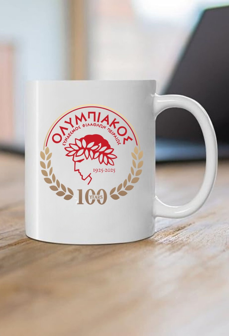 Red and White Mug 100 Years CPE764