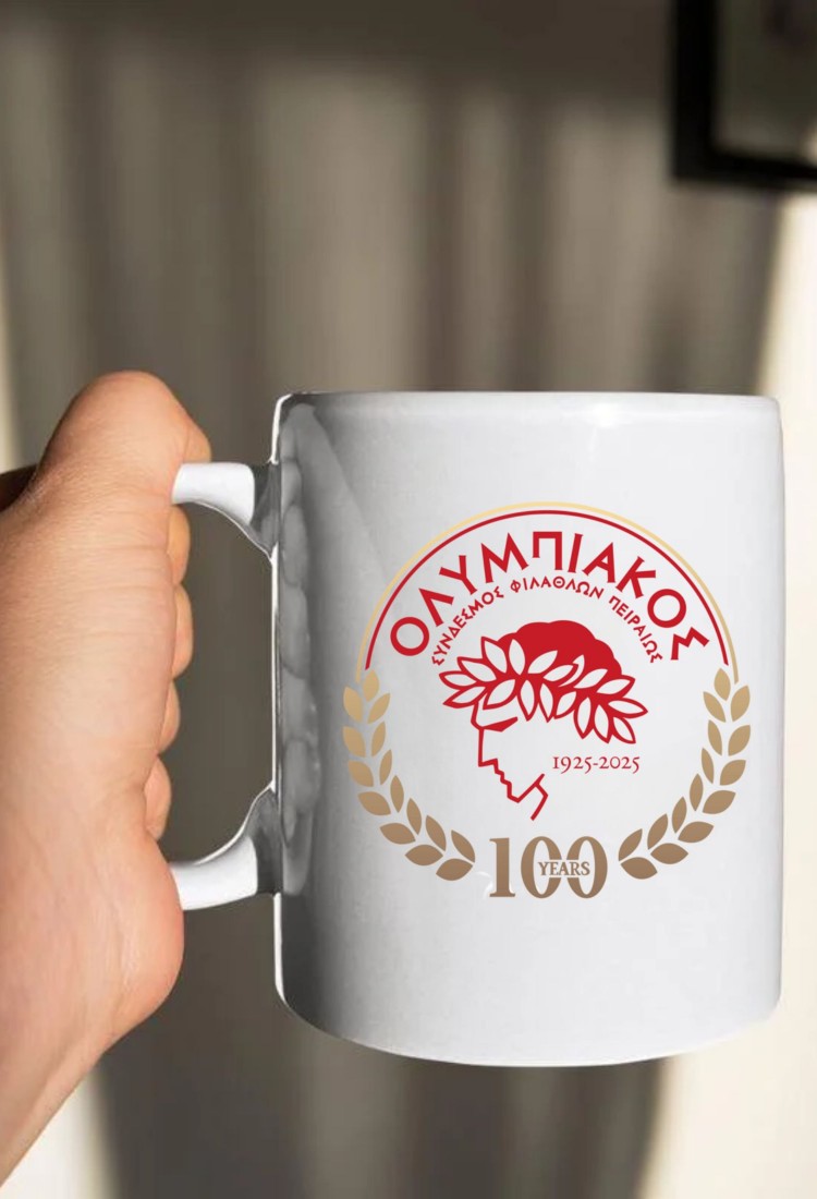 Red and White Mug 100 Years CPE764