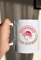 Red and White Mug 100 Years CPE764