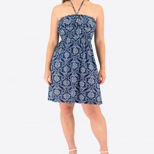 Strapless Mini Printed Dress 525698