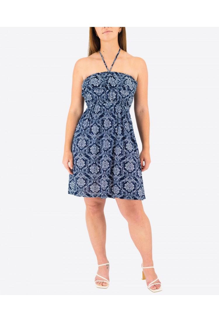 Strapless Mini Printed Dress 525698