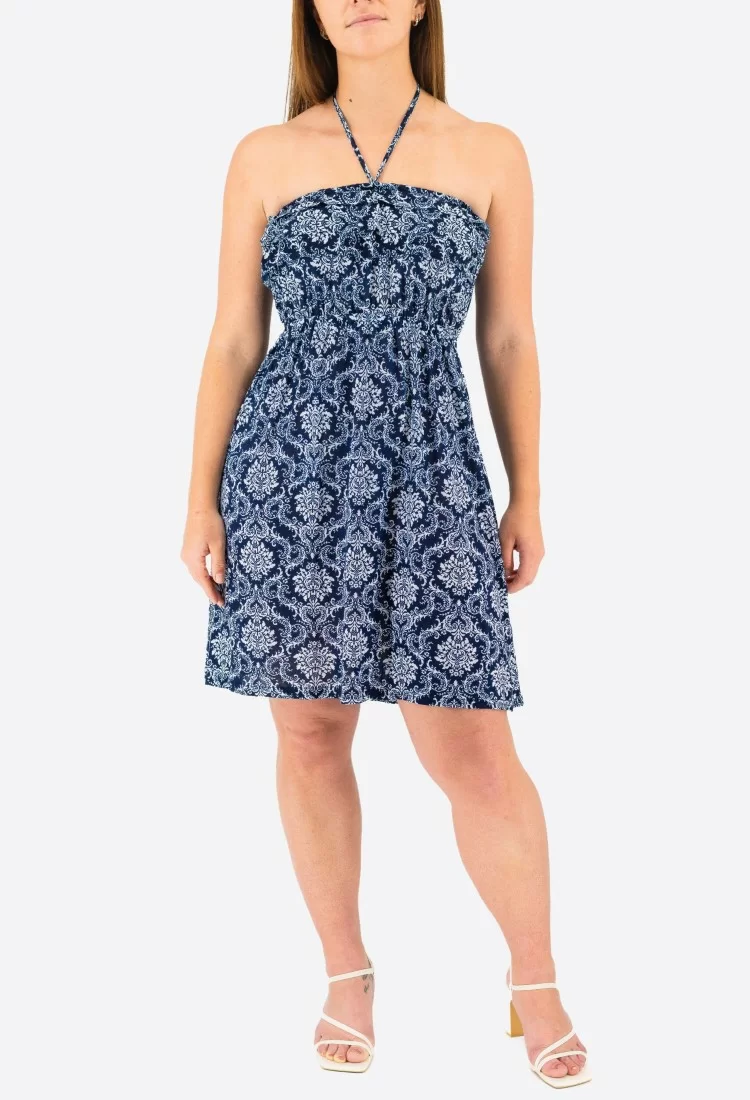 Strapless Mini Printed Dress 525698
