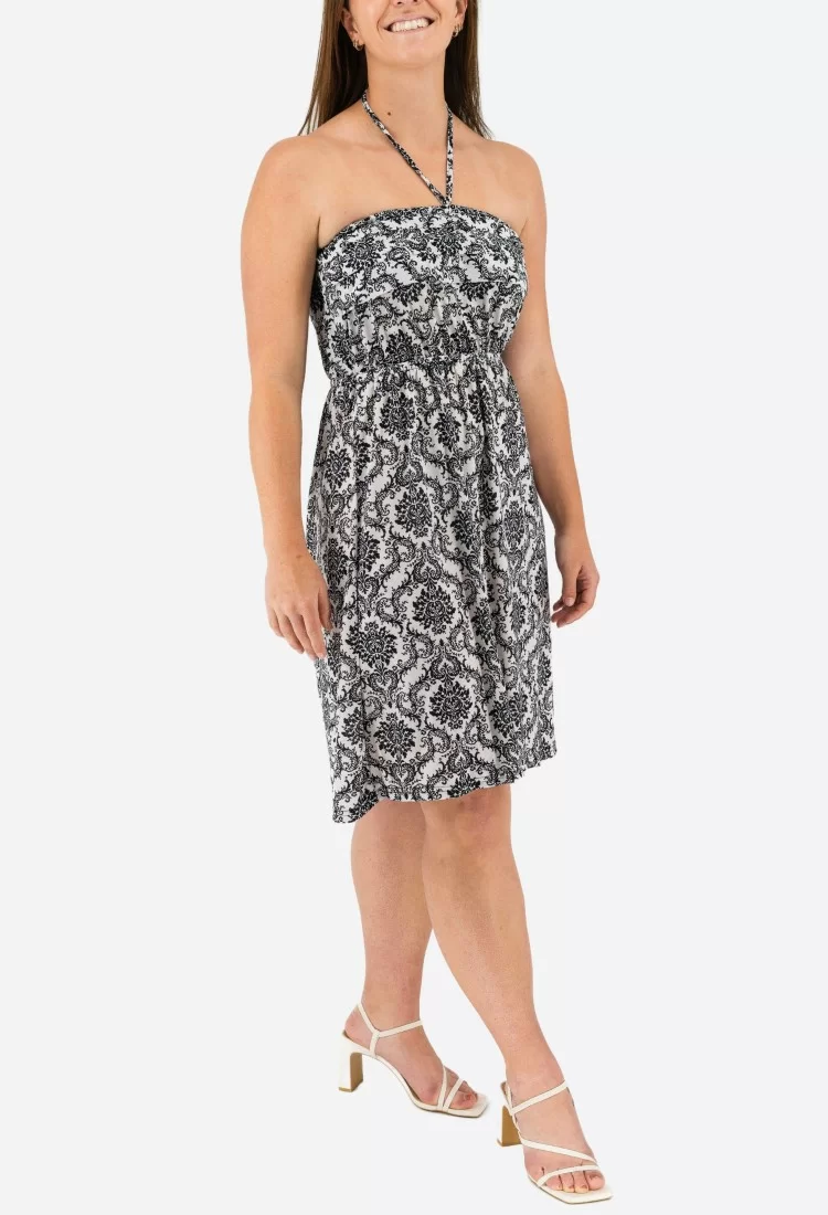 Strapless Mini Printed Dress 525698