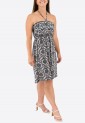 Strapless Mini Printed Dress 525698