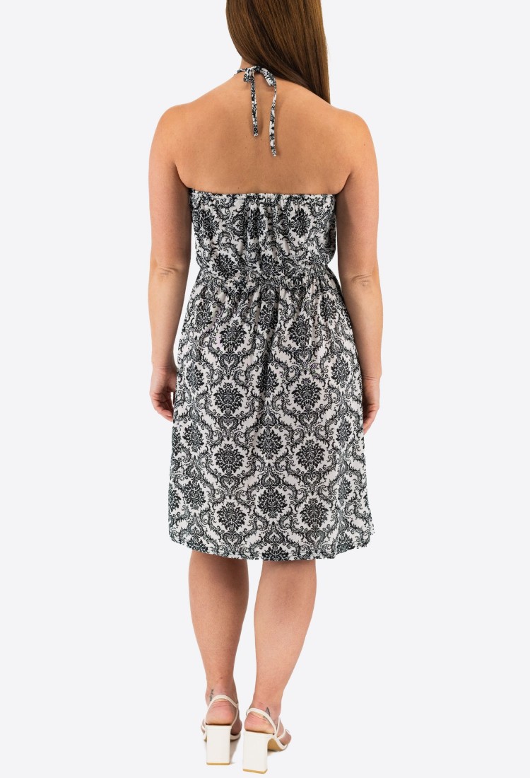 Strapless Mini Printed Dress 525698