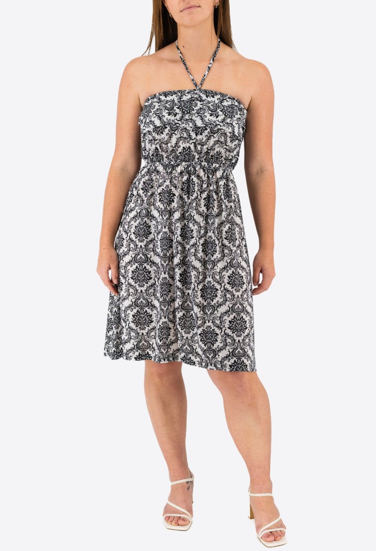 Strapless Mini Printed Dress 525698 Strapless Mini Printed Dress 525698