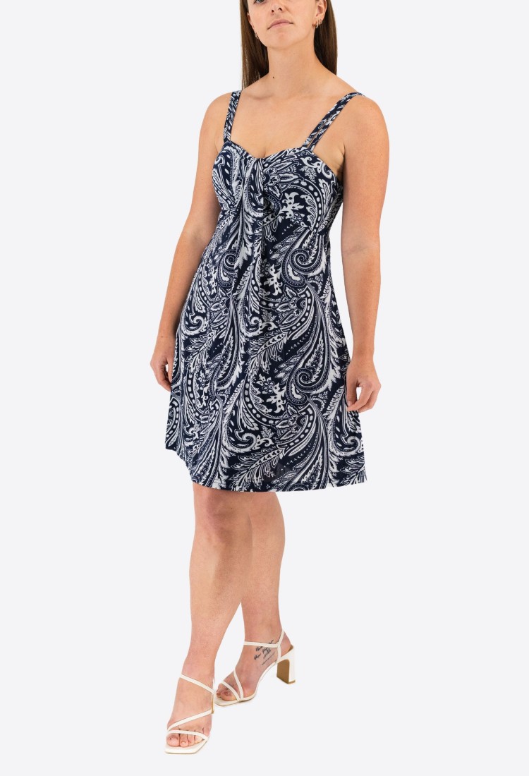 Mini Elastic Dress With Pleats 524040-1