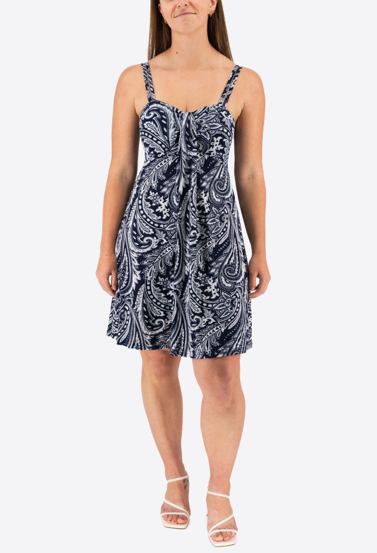 Mini Elastic Dress With Pleats 524040-1 Mini Elastic Dress With Pleats 524040-1