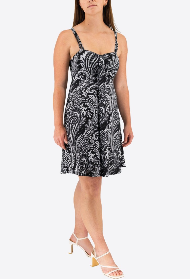Mini Elastic Dress With Pleats 524040-1