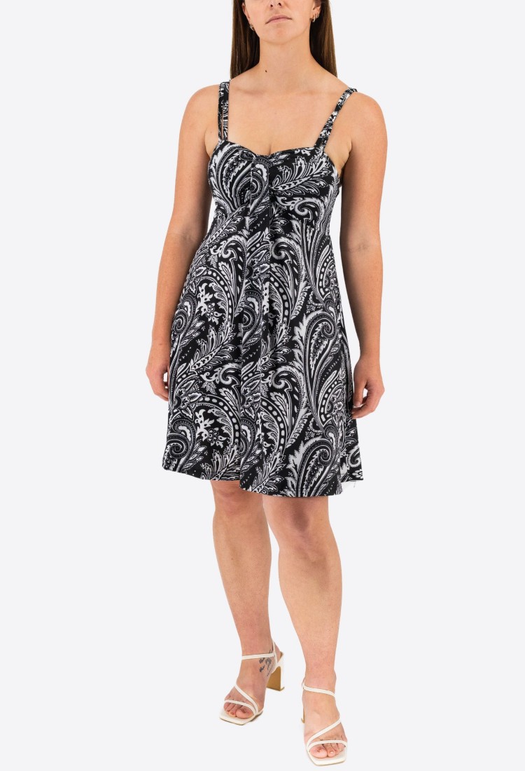 Mini Elastic Dress With Pleats 524040-1 Mini Elastic Dress With Pleats 524040-1