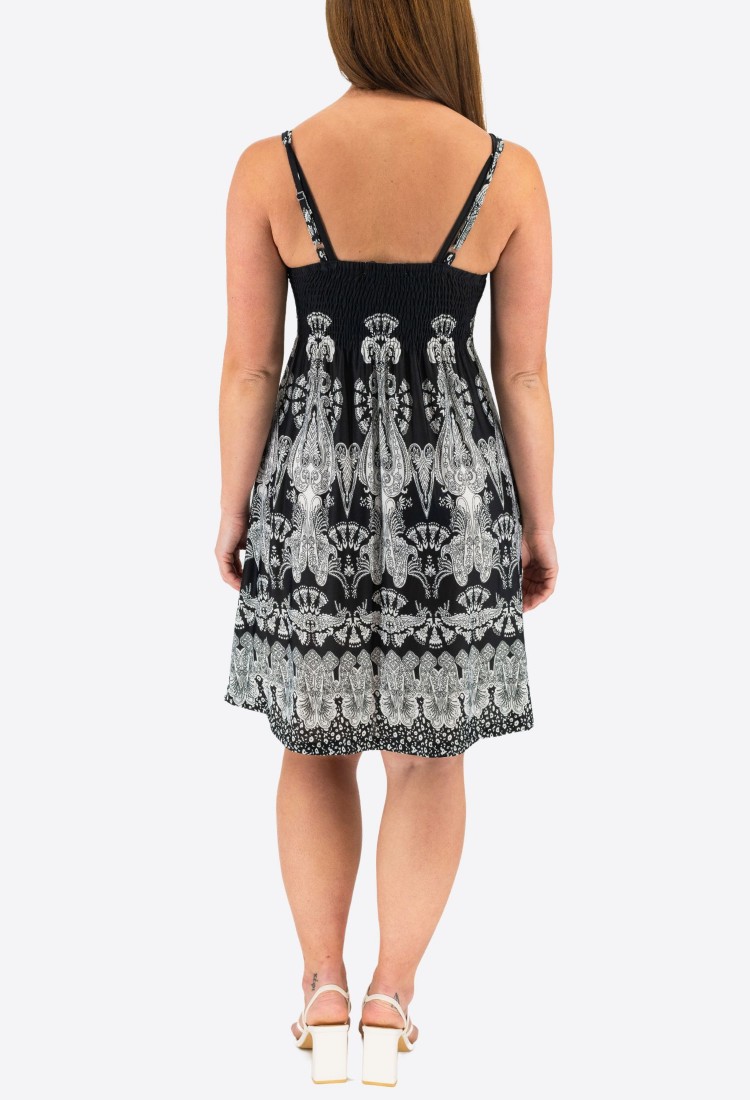 Mini Dress With Elastic Straps 524040-2