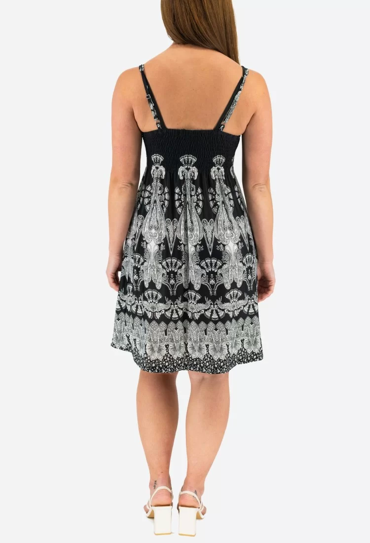 Mini Dress With Elastic Straps 524040-2