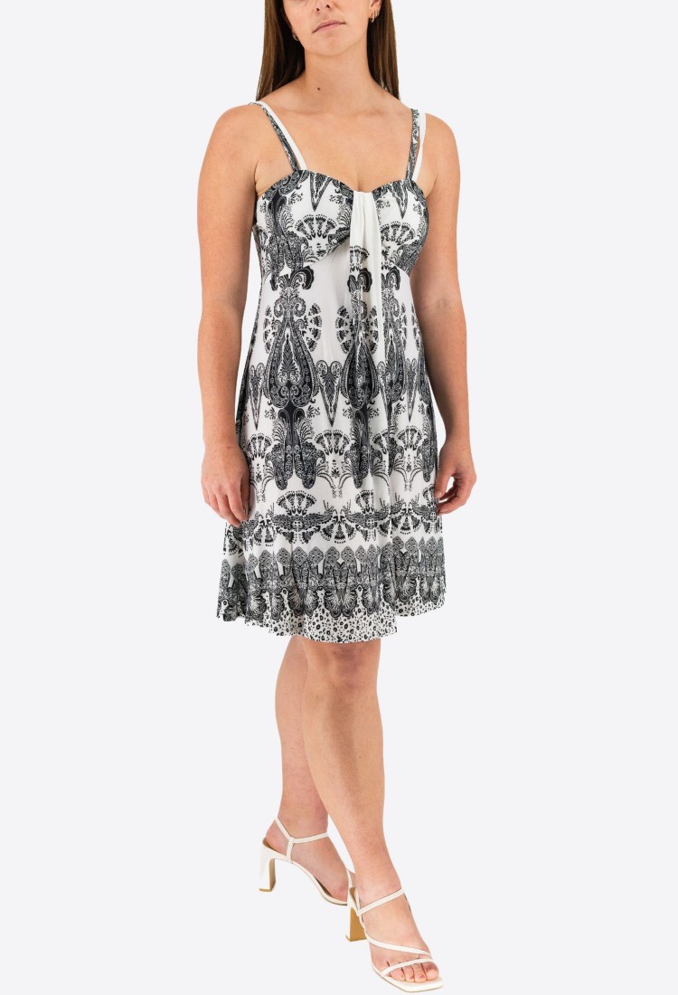 Mini Dress With Elastic Straps 524040-2