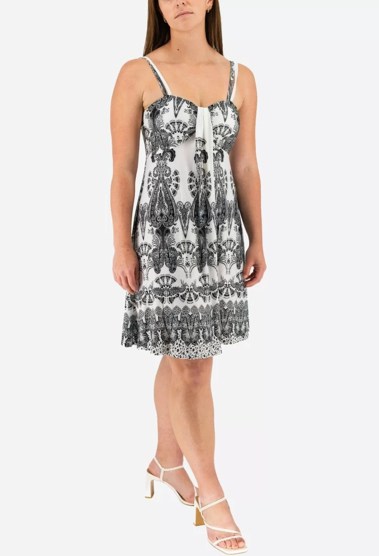 Mini Dress With Elastic Straps 524040-2