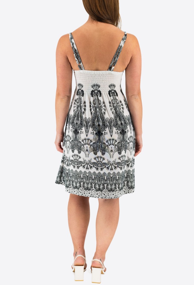 Mini Dress With Elastic Straps 524040-2