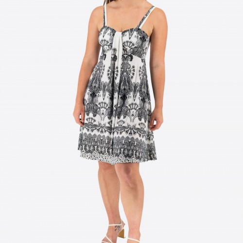 Mini Dress With Elastic Straps 524040-2
