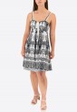 Mini Dress With Elastic Straps 524040-2 Mini Dress With Elastic Straps 524040-2