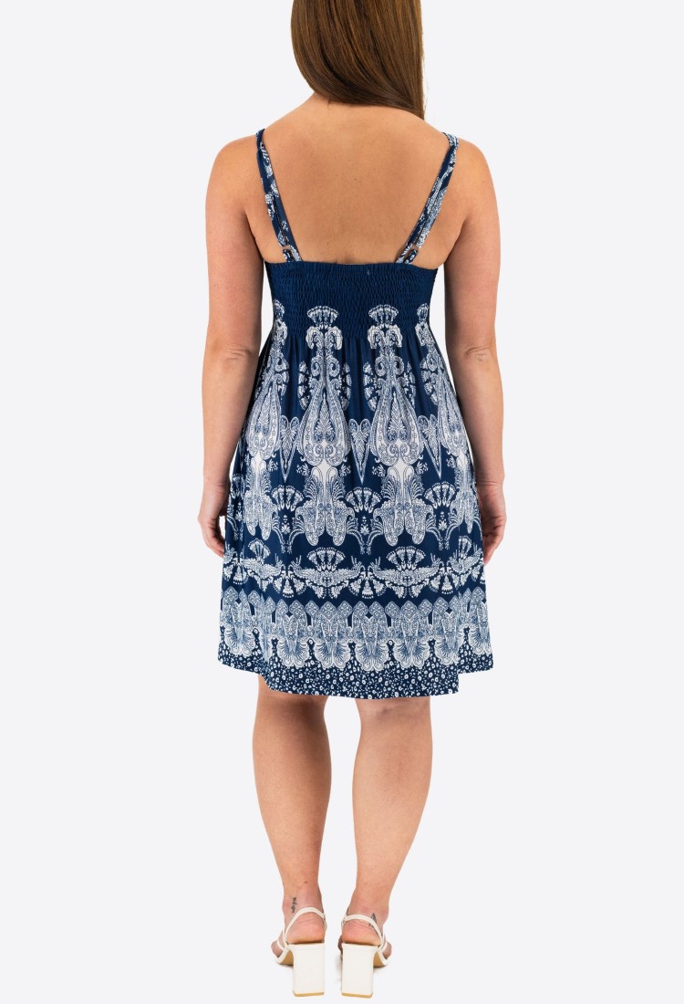 Mini Dress With Elastic Straps 524040-2