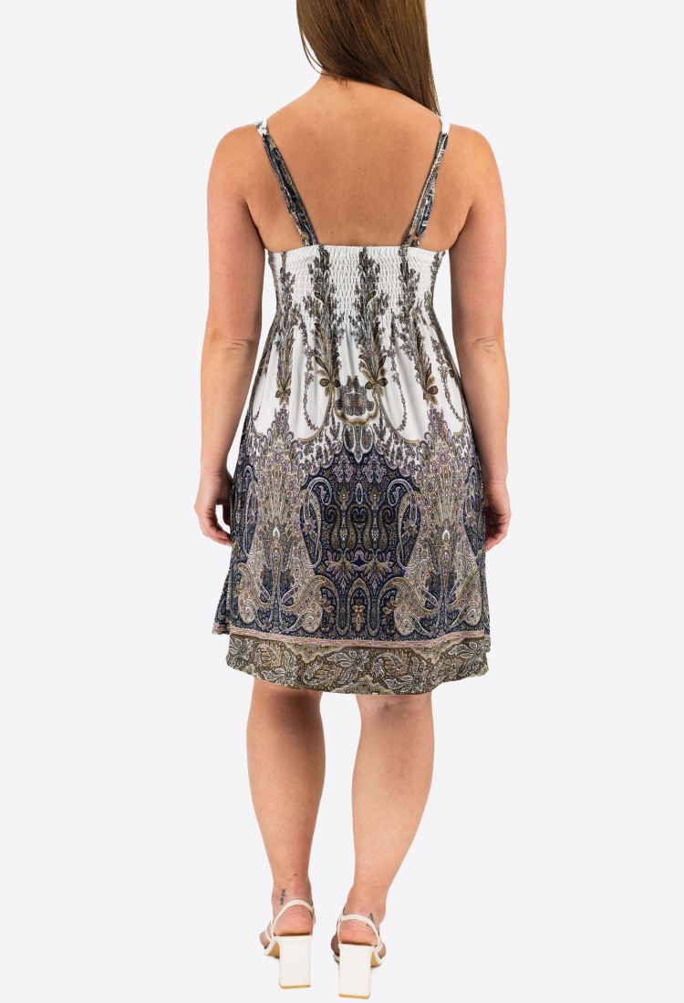 Mini Dress With Pleats Elastic 524040-3