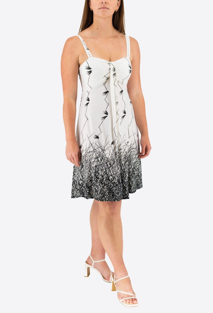 Printed Elastic Dress 524040-6