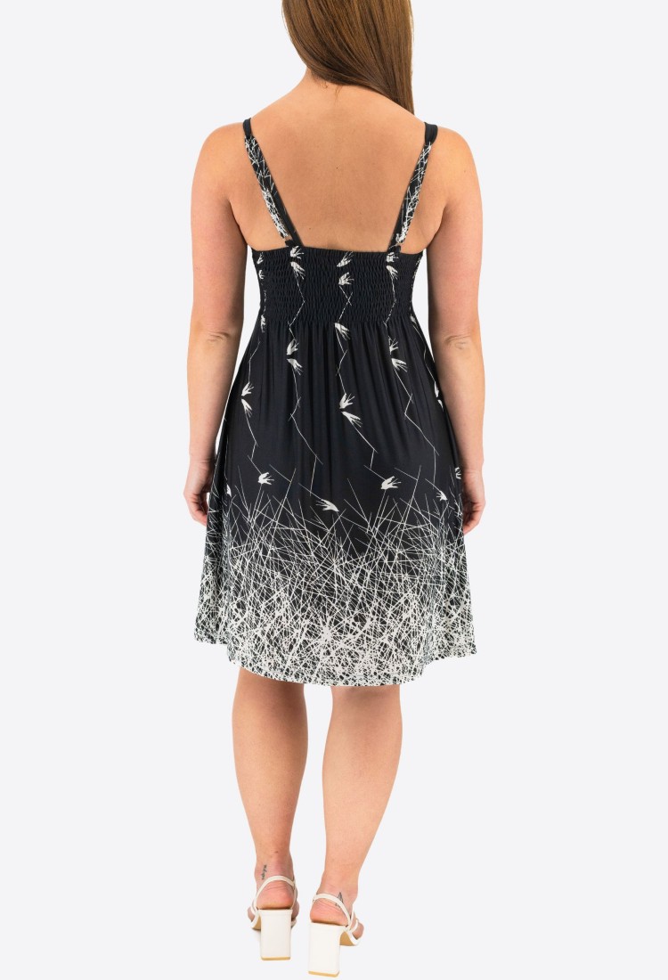 Printed Elastic Dress 524040-6