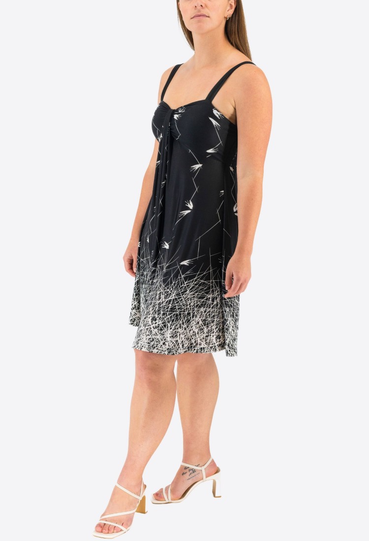Printed Elastic Dress 524040-6